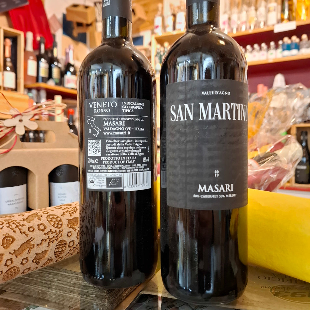 Rotwein - Masari San Martino Rosso 2019 aus Valle D´Agno BIO Vicenza aus Vulkanischer Boden