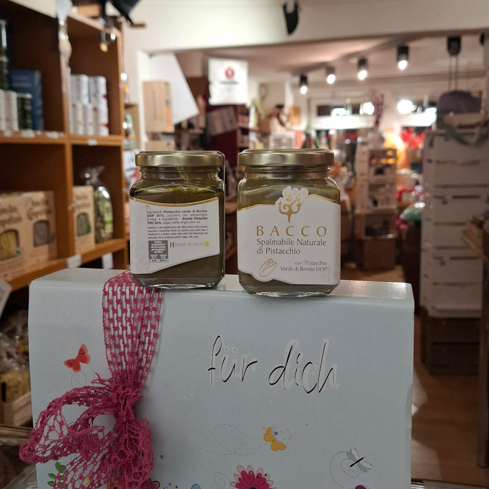 Brotaufstrich ( SÜß ): Pistaziencreme mit der weltbesten Pistazie aus Bronte DOP 190 gr.