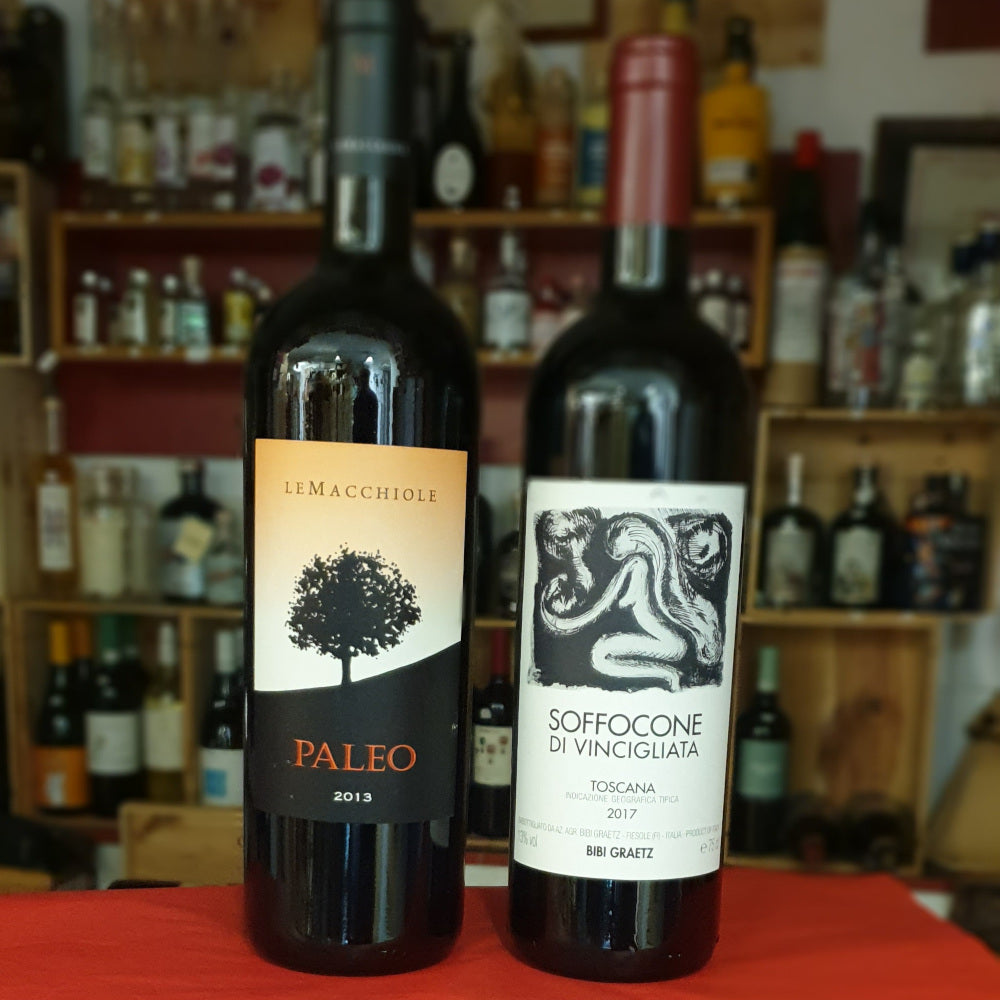 Wein - Rotwein SUPERTUSCAN TOSCANA IGP aus Bolgheri Paleo 2013 & Soffocone di Vinciliata 2017