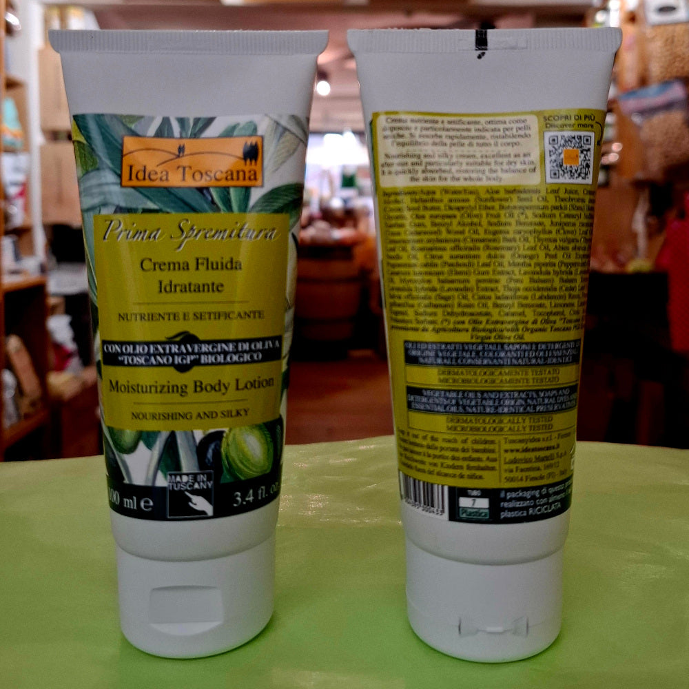 Bio Olivenöl Kosmetik: BODY LOTION 100 ml - IDEA TOSCANA - FIESOLE - FLORENZ