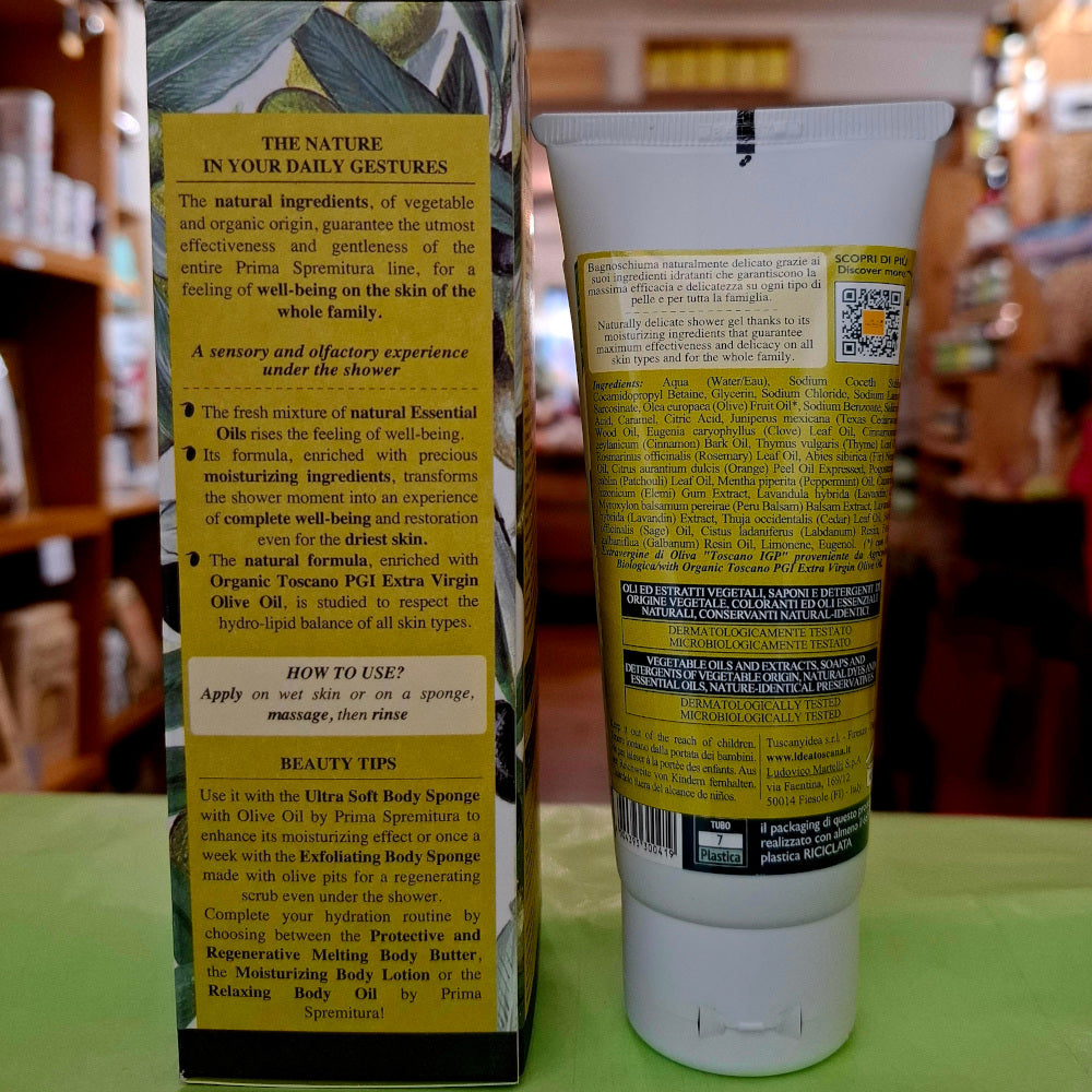 Bio Olivenöl Kosmetik: Moisturizing Shower Gel 100 ml - IDEA TOSCANA - FIESOLE - FLORENZ