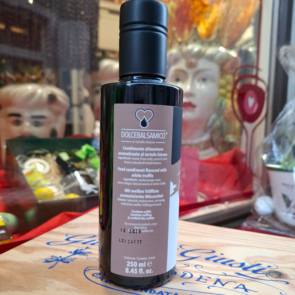 Condimento DOLCEBALSAMICO al Tartufo Bianco - DOLCEBALSAMICO mit Weissem Trüffel - Acetaia Sereni - (MO) Italy