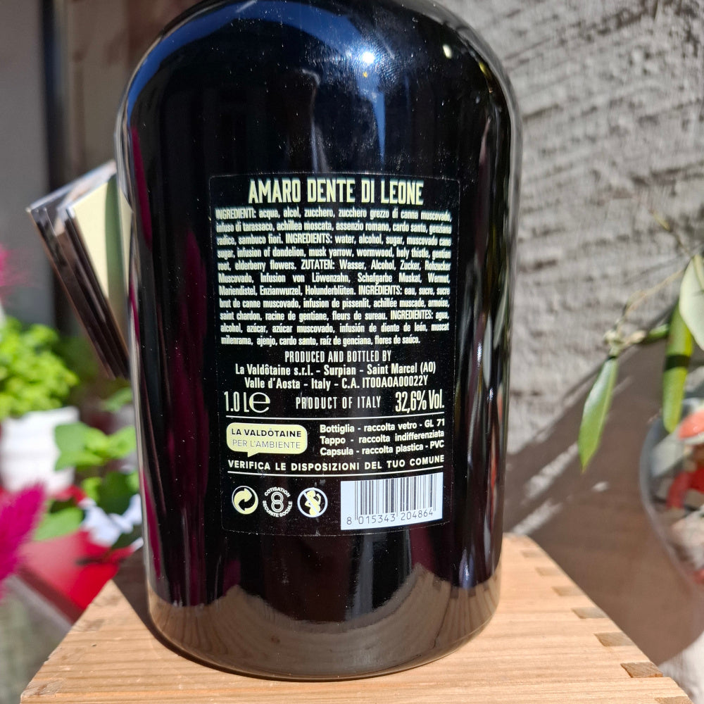 LIKÖR - AMARO DENTE DI LEONE - LA VALDOTINE 1.0 l. 32,6%