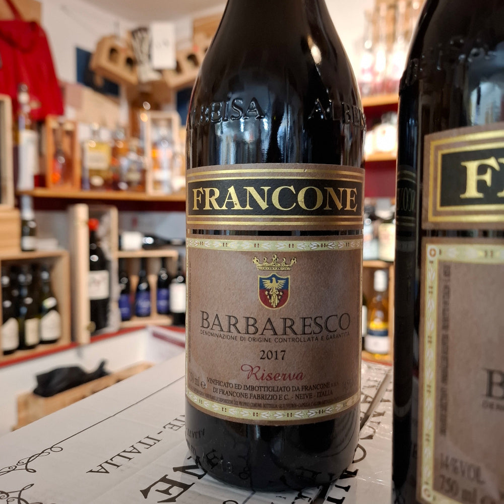 Wein Barbaresco docg Riserva 2017 Riserva 2018 Francone ( 2 Fl. 0.75 lt Paket )