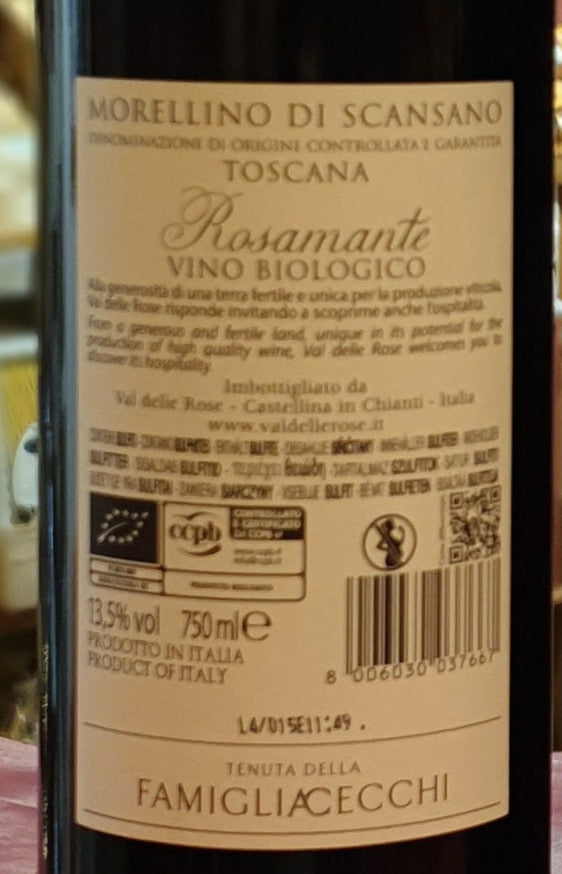 Wein-Rotwein aus die Toskanische Maremma, Morellino di Scansano doc Val delle Rose