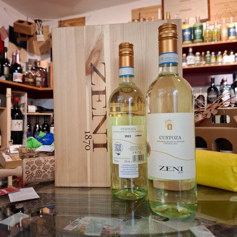 Weisswein - 6er Fl. 0.75 lt. Paket - CUSTOZA DOC 2023 ZENI - Gardasee Venetien