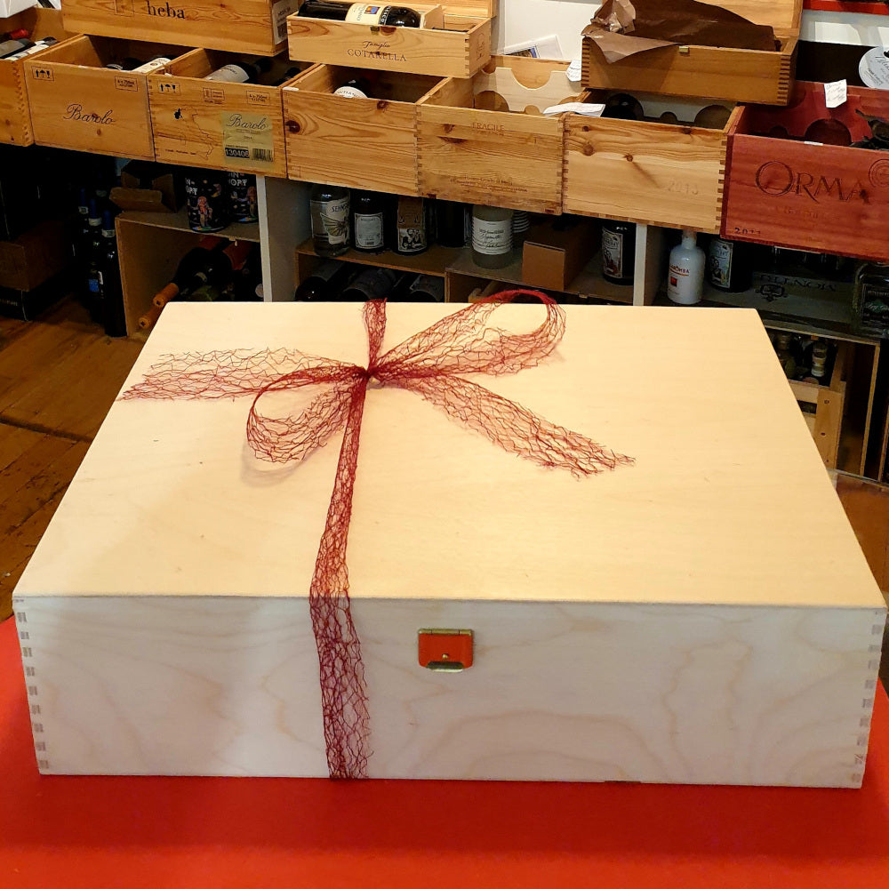 Präsent Holzkiste - Warenwert 100 €