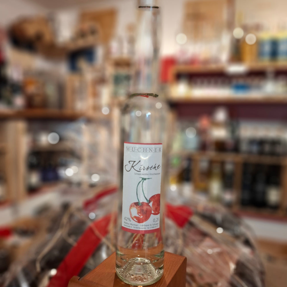 Spirituose - Kirsche 0,2 l. - 42% - Schwarzwälder Kirschwasser - Von WUCHNER - 2023 PREMIERT WIE WORLD´S BEST CRAFT DISTILLERIES