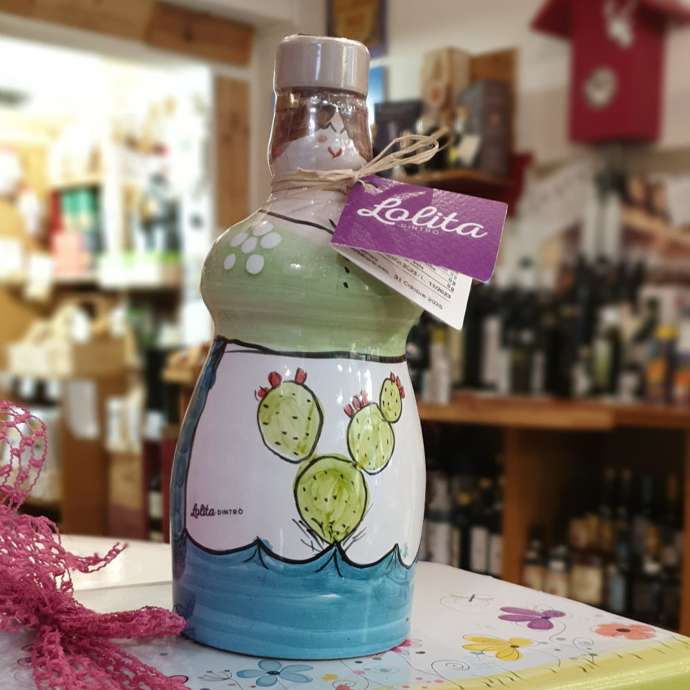 Natives Olivenöl Extra Vergine aus Apulien in handgearbeiteter Keramik- (SONDERPREIS WEGEN KURZE MHD 28.02.25 VON OLIVENÖL FÜR MODEL TARALLI,PIZZA & MARGERITA)