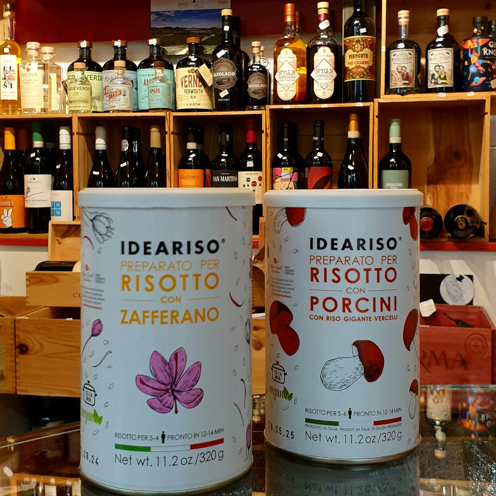 Risottomischung duo Vegan mit Safran und Steinpilz von IDEARISO Vercelli Italy