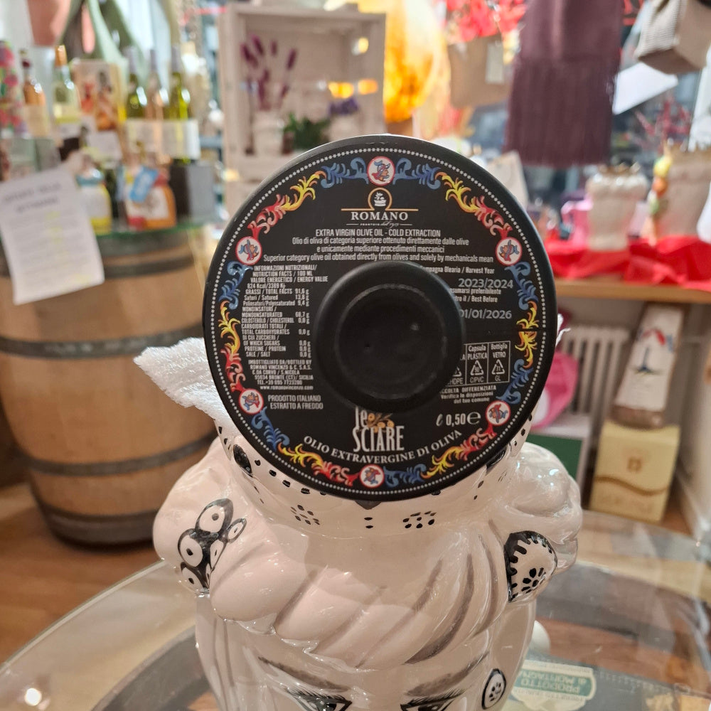 Natives Olivenöl Extra Vergine - Design "Testa di Moro" aus Bronte "Ätna" Sizilien - Frantoio Romano