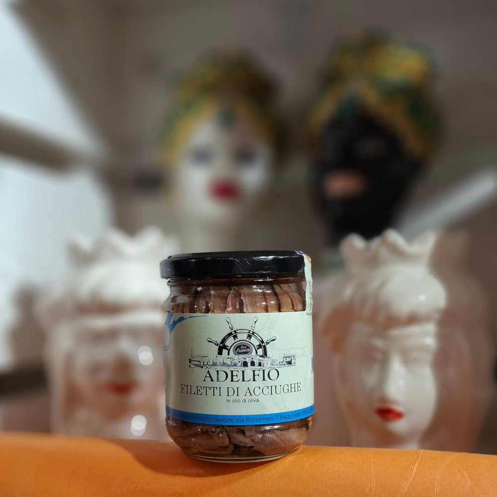 Fisch - Sizilianische Sardellenfilets in Olivenöl - Adelfio Marzamemi
