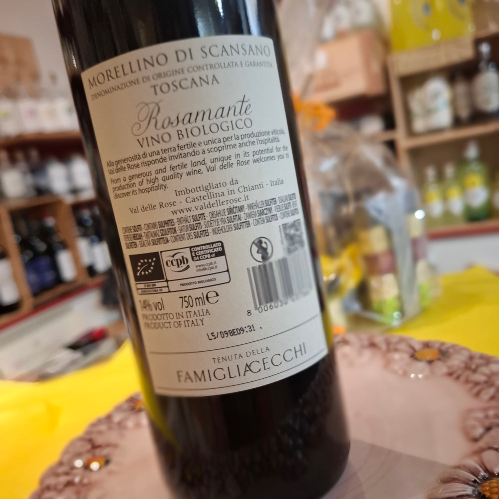 Wein - BIO Morellino di Scansano 2023 doc "Val delle Rose", Maremma Toskana, Cecchi Weingut
