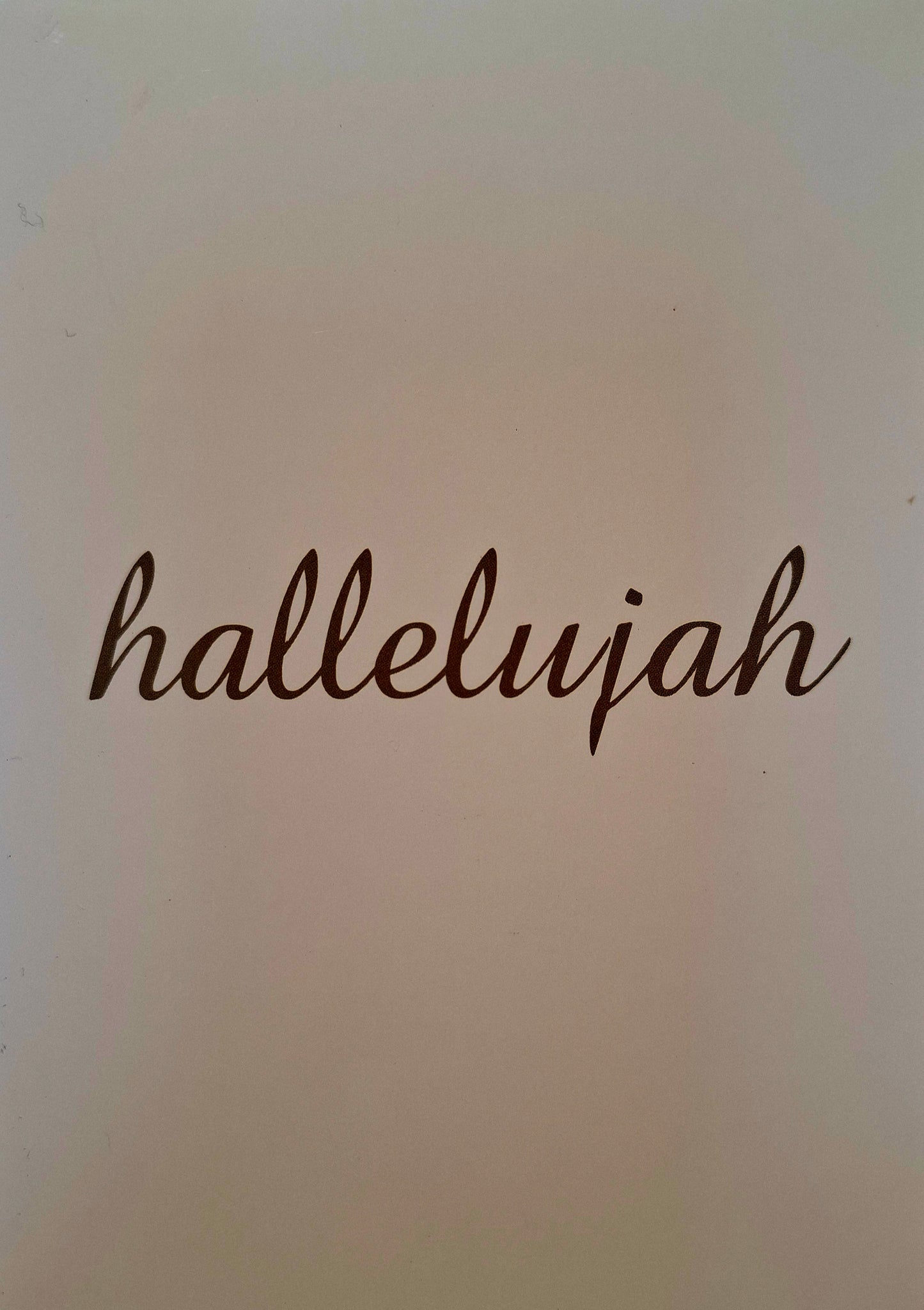 Karte "hallelujah"