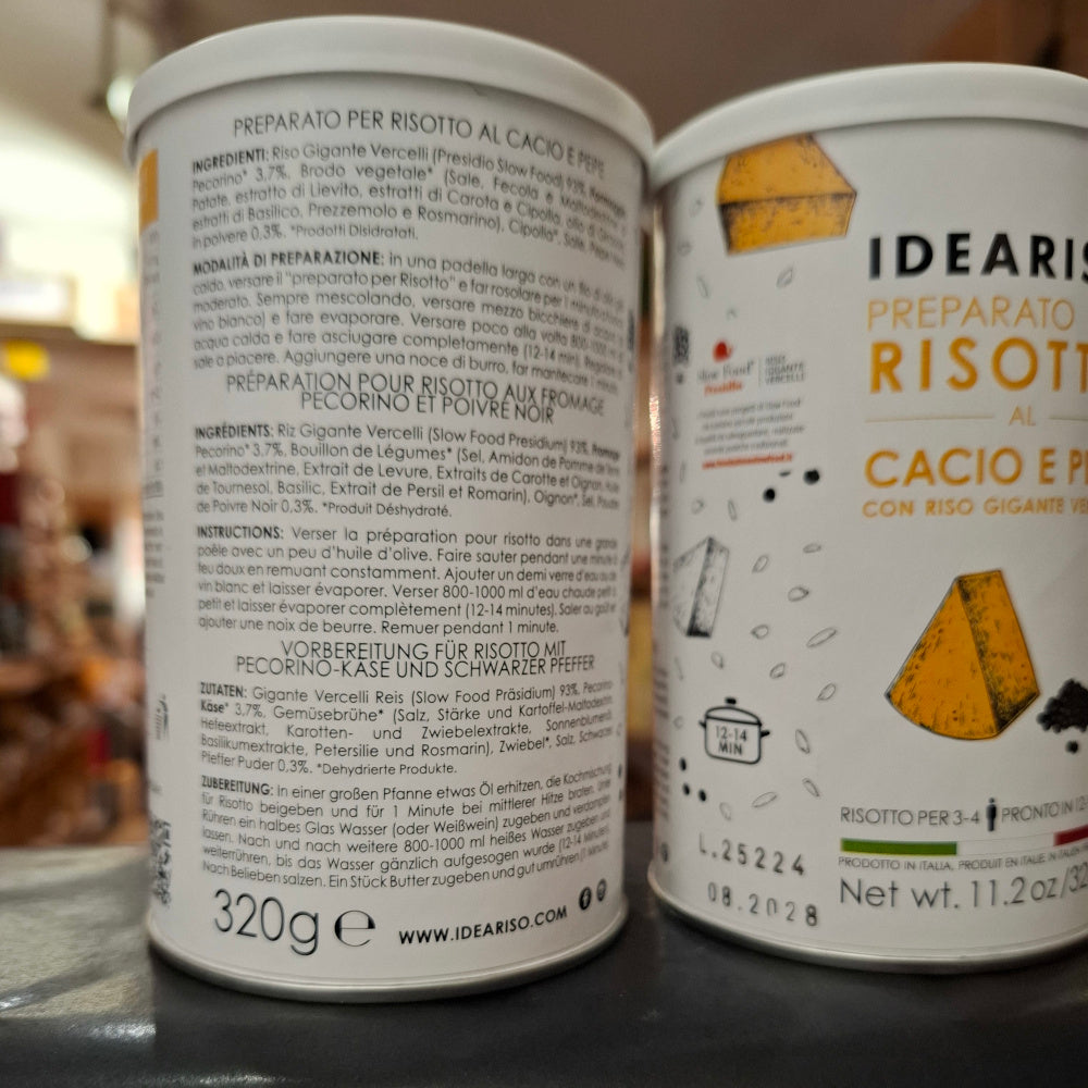 Risottomischung Cacio e Pepe & Gigante Vercelli Reissorte (Presidium Slow Food Auszeichnung)