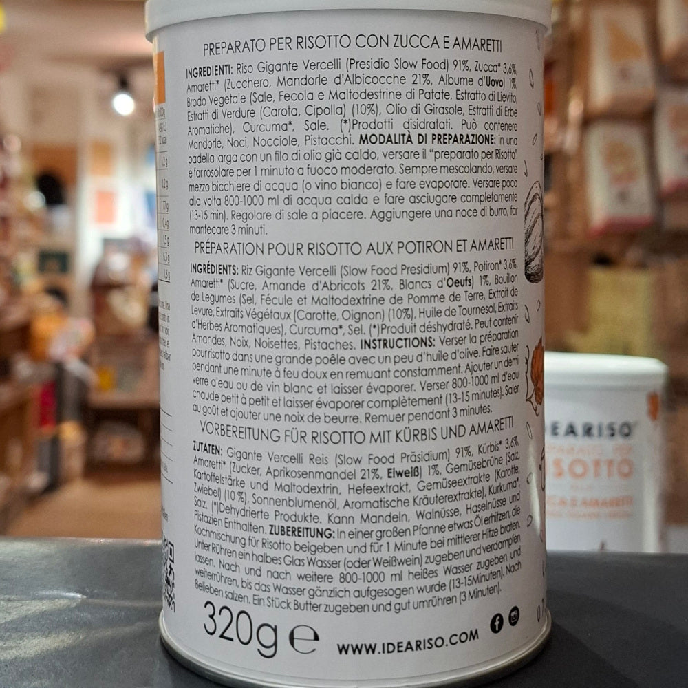 Risottomischung Zucca & Amaretti & Gigante Vercelli Reissorte (Presidium Slow Food Auszeichnung)