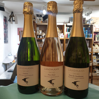 Sekt - 3er Paket: Baden Crémant Méthode Traditionelle aus Der Tuniberg bei Freiburg - Weingut Landmann BIO Lanwirtschaft