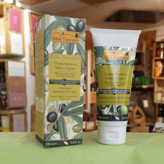 Bio Olivenöl Kosmetik: Pflegende Hand- & Nagelcreme IDEA TOSCANA - FIESOLE - FLORENZ