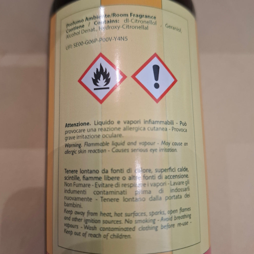 RAUMDUFT FÜR IHR ZUHAUSE  250ml ROSE - ROSE ROOM FRAGRANCE 250ml IDEA TOSCANA FIESOLE - TOSKANA