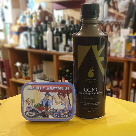 Olivenöl Extra Vergine aus der Grenzregion Latium/Umbrien & Fischspezialität aus Frankreich
