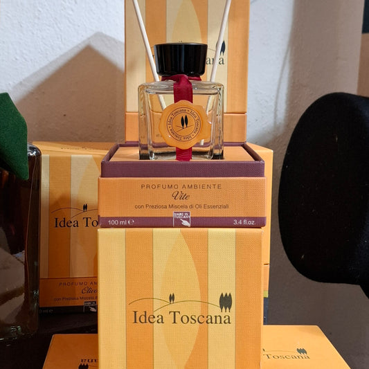 RAUMDUFT FÜR IHR ZUHAUSE  100ml "TRAUBE" - GRAPEVINE ROOM FRAGRANCE 100ml whit a Precious Blend of Essential Oil,  IDEA TOSCANA FIESOLE - TOSKANA