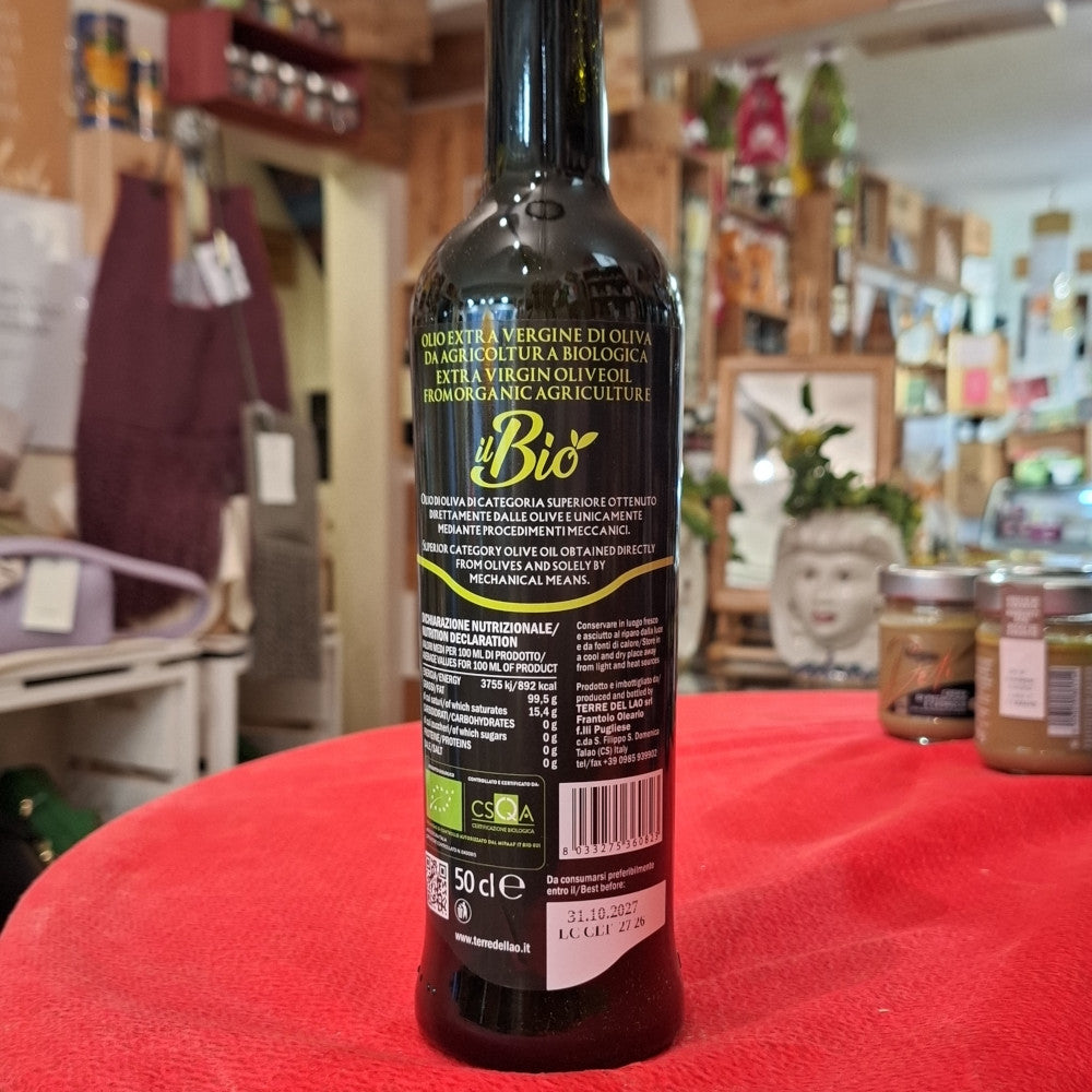 Natives Olivenöl Extra Vergine, aus Kalabrien, 0,5l - BIO NEUE ERNTE 2025/26