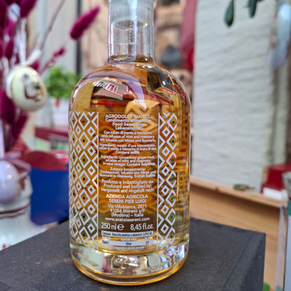 Condimento Agrodolce Mediterraneo - Weißer Balsamico Mediterraneo mit Minze & Rosmarin- Acetaia Sereni
