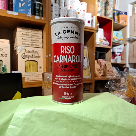 Risottoreis Carnaroli auf Kirschholz kaltgeräuchert