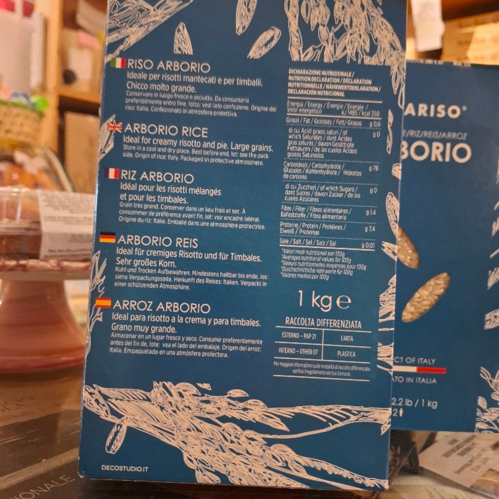 Reissorte "Arborio" für Risotto - Idariso, Vercelli - Angebot 2 x 1kg