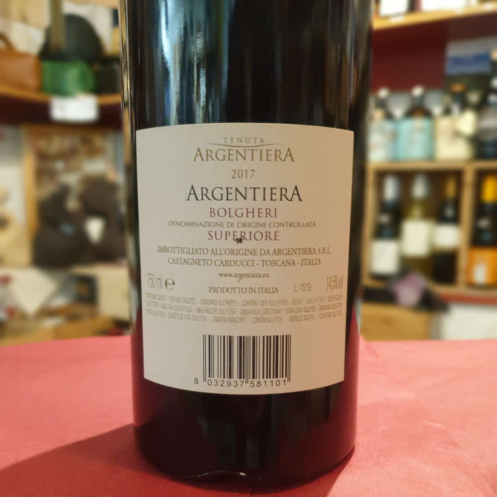 Wein - Rotwein SUPERTUSCAN BOLGHERI DOC SUPERIORE 2017 - ARGENTIERA