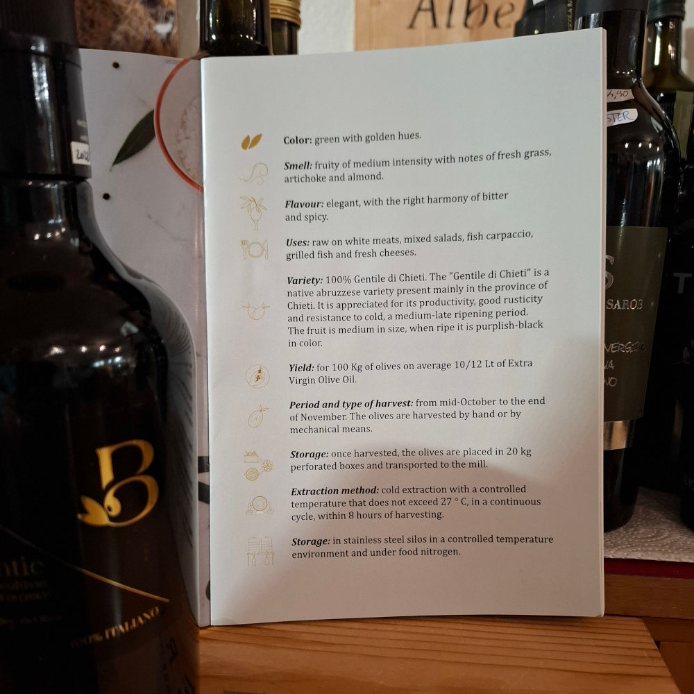 Natives Olivenöl Extra Vergine aus den Abruzzen,  "AUTHENTIC" 0,5 l. BERARDO Gissi Italy