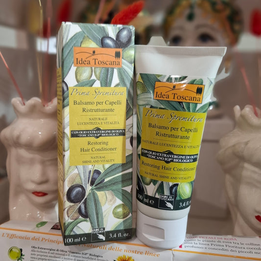 Bio Olivenöl Kosmetik: Restoring Hair Conditioner, Balsamo per Capelli -  100 ml - IDEA TOSCANA - FIESOLE - FLORENZ