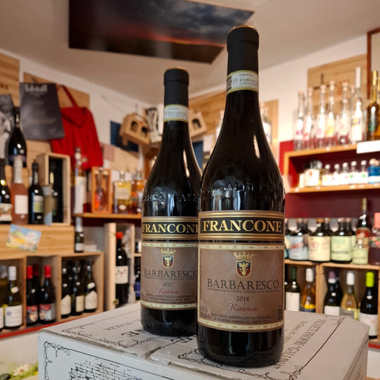 Wein  Barbaresco docg Riserva 2017 Riserva 2018 Francone ( 2 Fl. 0.75 lt Paket )