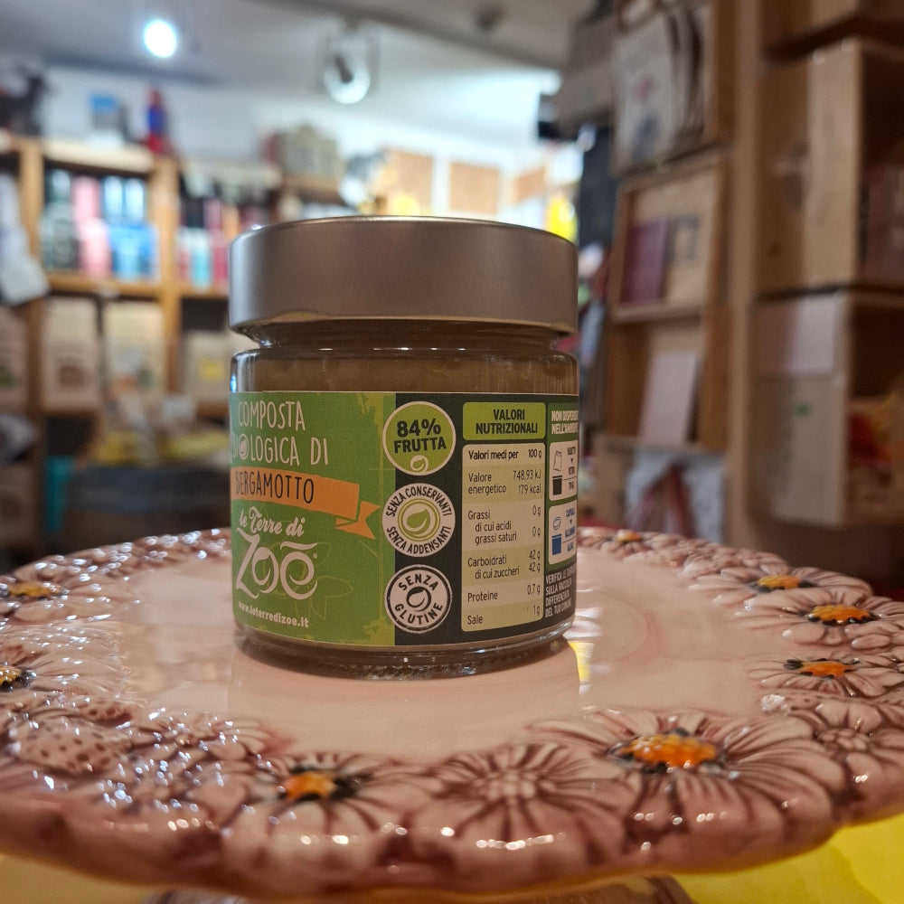 Brotaufstrich aus Bergamotte - Fruchtkompott aus Kalabrien - Vegan & Bio - Terre di Zoé