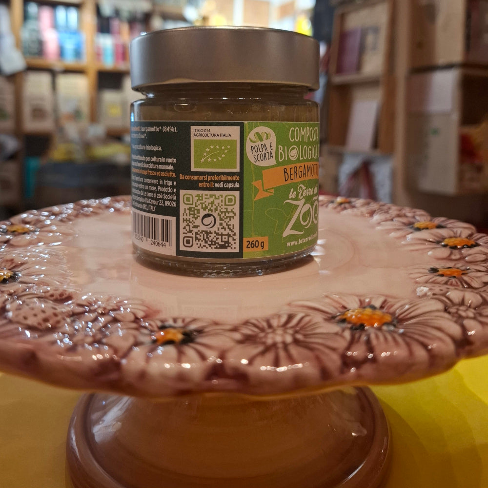 Brotaufstrich aus Bergamotte - Fruchtkompott aus Kalabrien - Vegan & Bio - Terre di Zoé