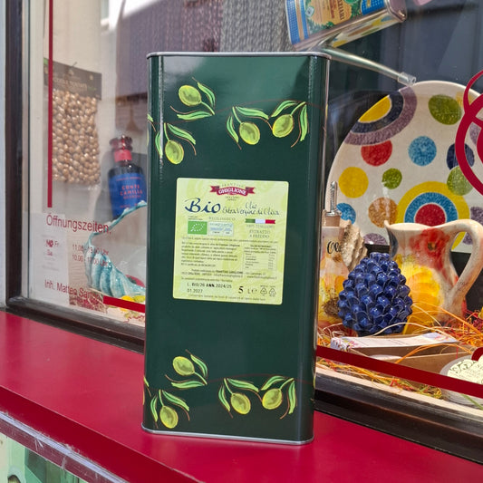 Natives BIO Olivenöl Extra Vergine aus Ligurien 5 lt. - Frantoio Ghiglione Dolcedol IM Ligurien Italy