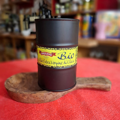 NEUE ERNTE 2025/26 -  BIO Natives Olivenöl Extra Vergine aus Ligurien - 500 ml. LIMITIERT Schwarz Lackierte DOSE