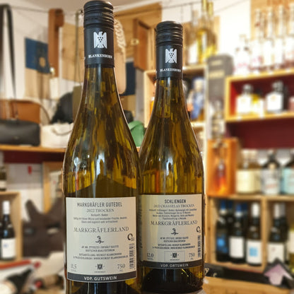 Wein - Weisswein - Markgräfler Gutedel & Schlingener Chasselas Trockene Weißweine aus dem Hauses Blankenhorn