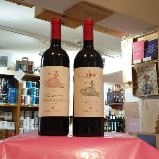 Wein-Rotweine aus die Toskanische Maremma, Morellino di Scansano doc & Maremma Toscana Doc Ciliegiolo, Val delle Rose Scansano