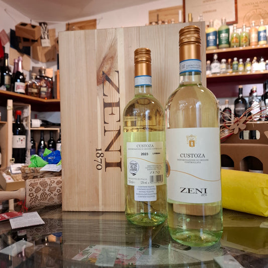 Weisswein - 6er Fl. 0.75 lt.  Paket - CUSTOZA DOC 2023 ZENI - Gardasee Venetien