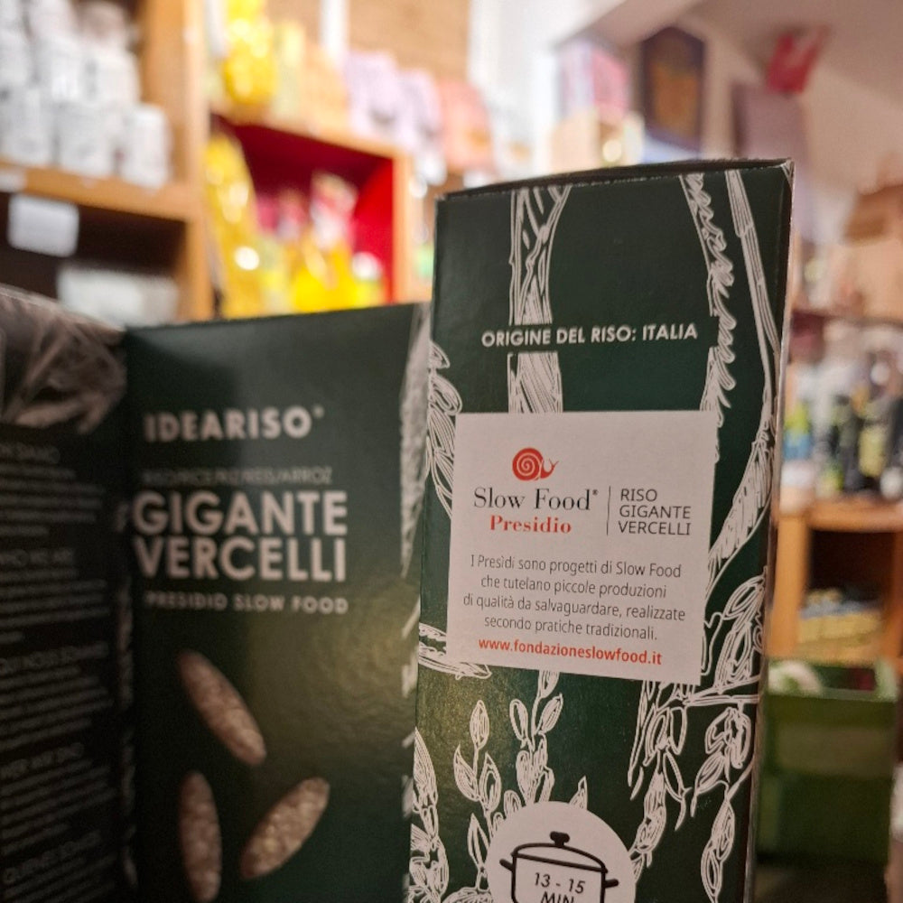 Reis GIGANTE VERCELLI für Risotto - SLOW FOOD PRESIDIUM - IDEARISO VERCELLI Angebot für 2 Kg. ( 2 x 1 Kg. Pkt )