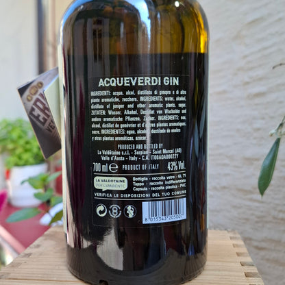 GIN DELLE ALPI - ACQUEVERDI- LA VALDOTINE 700 ml. 43%