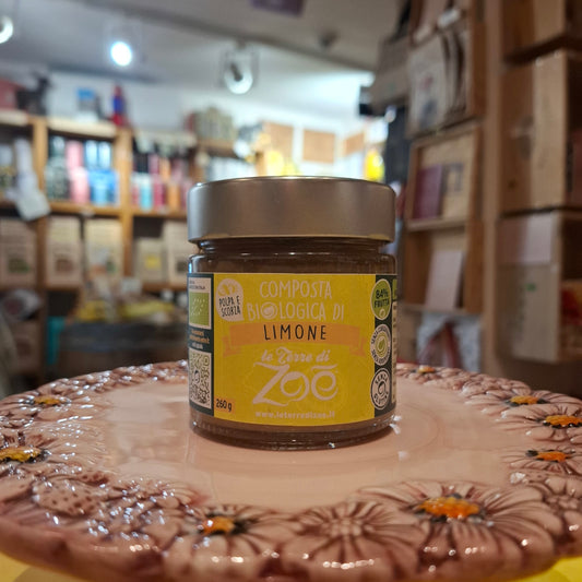 Brotaufstrich  aus Bio Zitrone Fruchtkompott aus Kalabrien - Vegan & Bio - Le Terre di Zoé