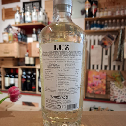 Alkoholfrei BASIS FÜR COCKTAILS mit Wacholdergeschmack- 70 cl. "Getränk" LUZ  Marzadro
