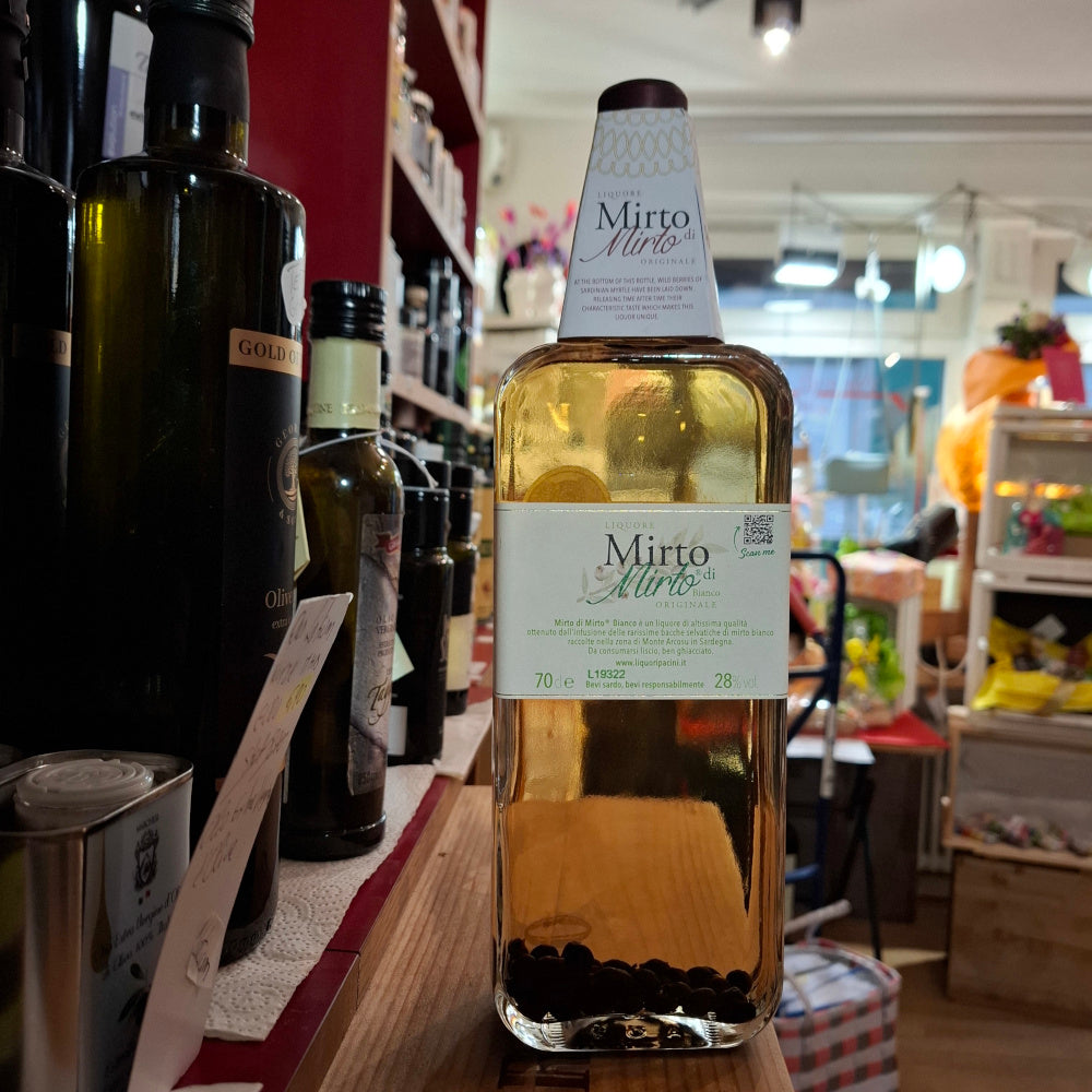 Likör - Mirto bianco Originale 70 cl. Fl. 28% - Pacini  Elmas - Sardegna - Italy