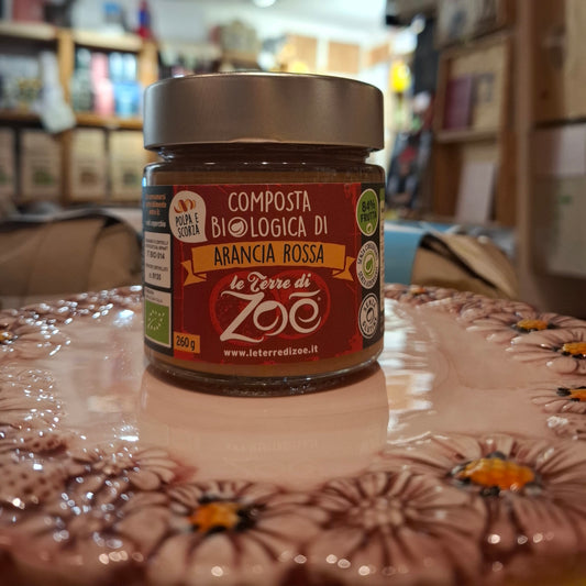 Brotaufstrich aus Bio-Blutorange-Fruchtkompott aus Kalabrien - Vegan & Bio - Le Terre di Zoé
