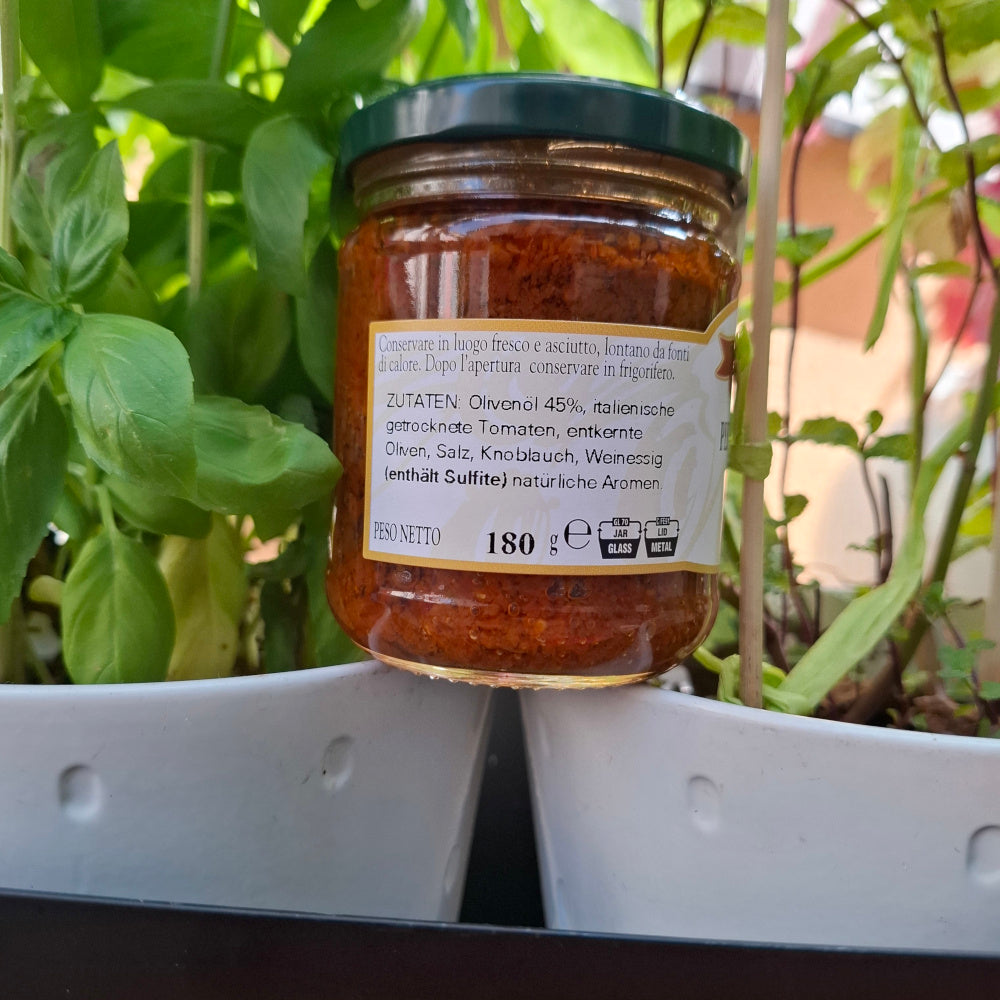 Pesto rosso alla Ligure 180 gr.  - aus Ligurien Frantoio Ghiglione Imperia