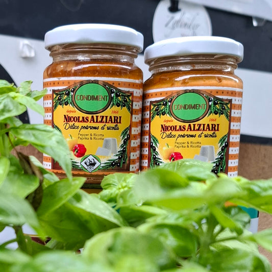 Condiment Paprika & Ricotta - aus - Nice Frankreich - Nicolas Alziari ( 2x 80 gr. Gläser )