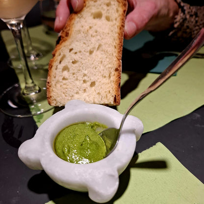 Pesto Genovese - ausschliesslich mit Zutaten aus Genua - ohne Knoblauch - Rossi 1947 Genua