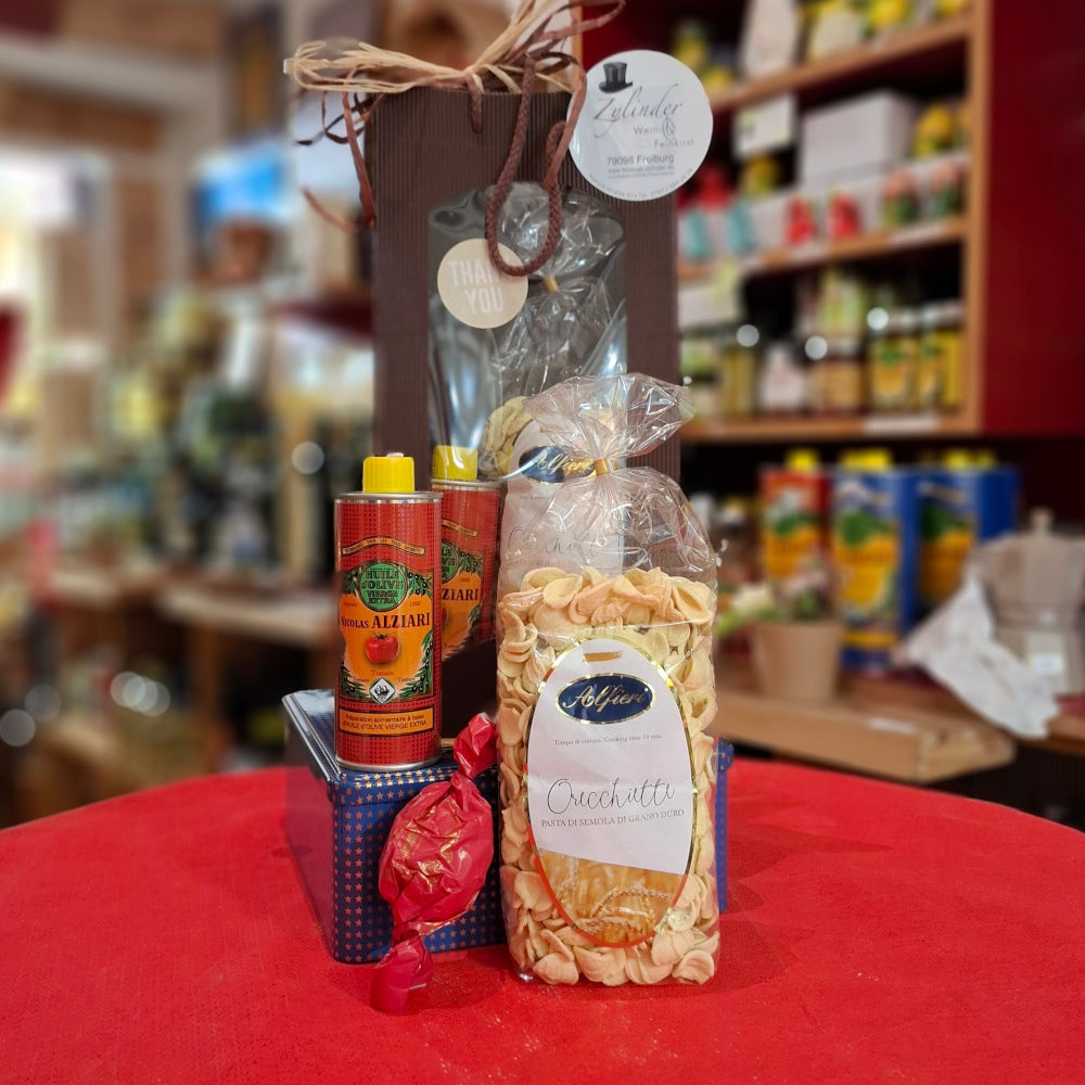 A - Präsent -  Geschenktragetasche "Mediterranes Flair" (rein kulinarisch)